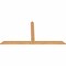 Ekena Millwork Portland Timber Gable Bracket, Western Red Cedar, 60"W x 30"H x 1 1/2"D x 3 1/2"F, 12/12 Pitch GBW060X30X0204POR00SWR - alternate 5